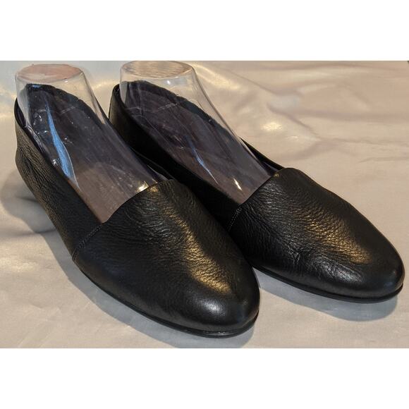Aerosoles Women's Black Leather Trend Setter Comfort Loafers Slip-on Size 12W - Picture 1 of 9